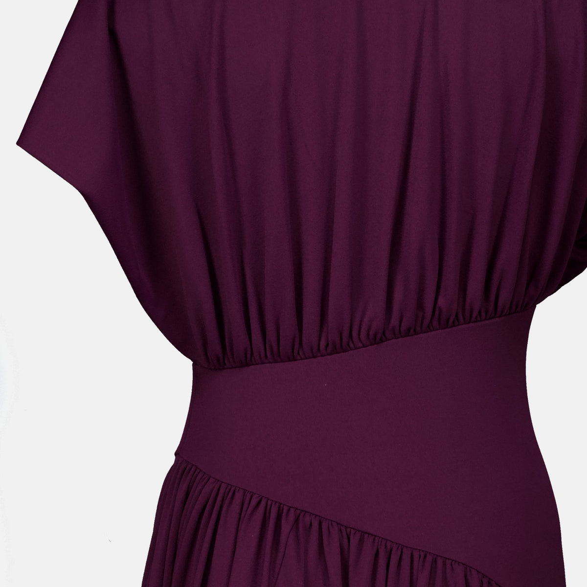 Robe longue asymétrique en viscose