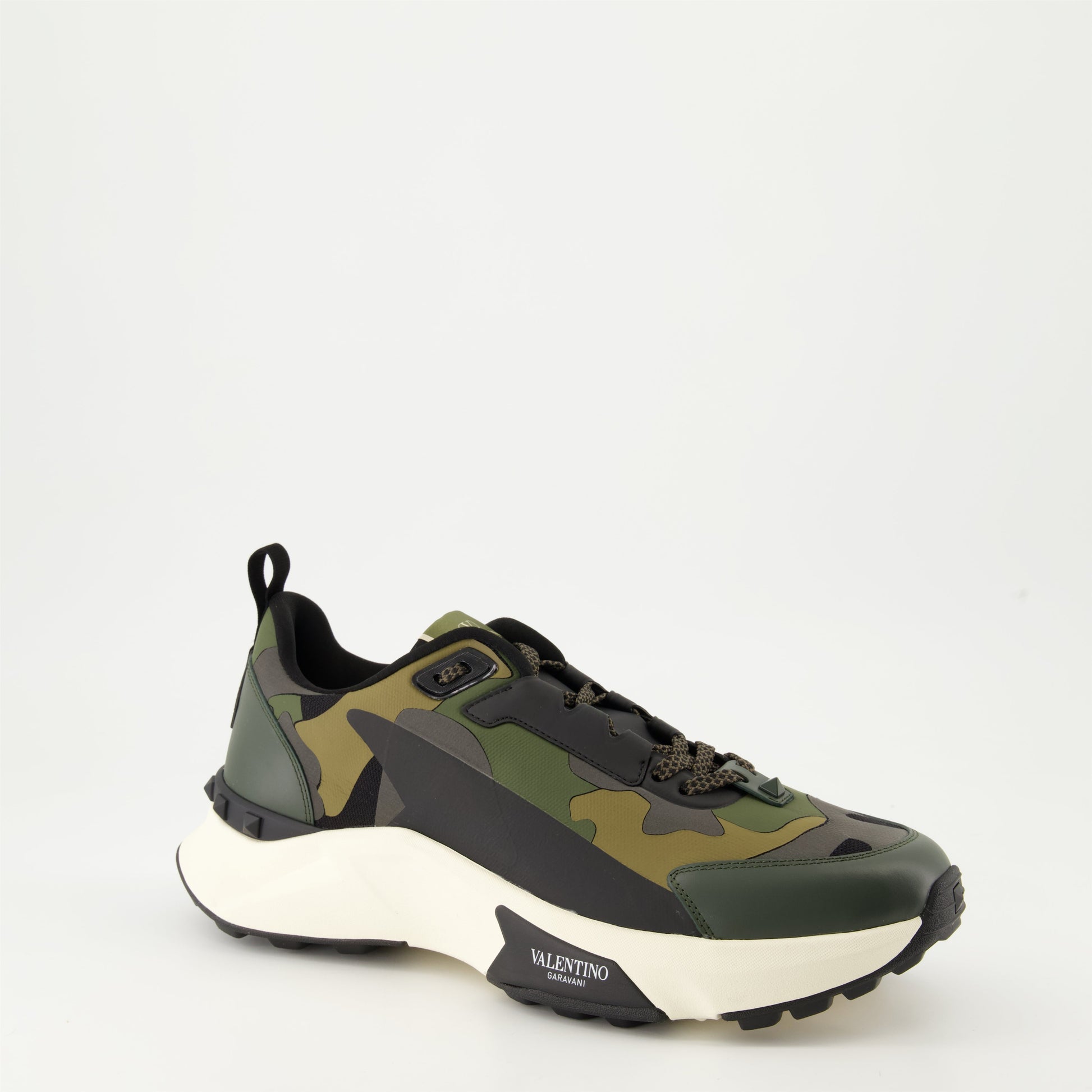 Camouflage sneakers, True Act, Valentino Garavani, luxury sneakers, technical fabric