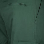 Image of Cargo Pant in Kaki Wool by Drole De Monsieur for Men - Season Spring-Summer 2025 - Detail View 5