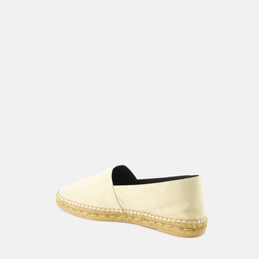 Saint Laurent espadrilles, beige espadrilles, men's summer footwear, non-slip espadrilles, gabardine shoes