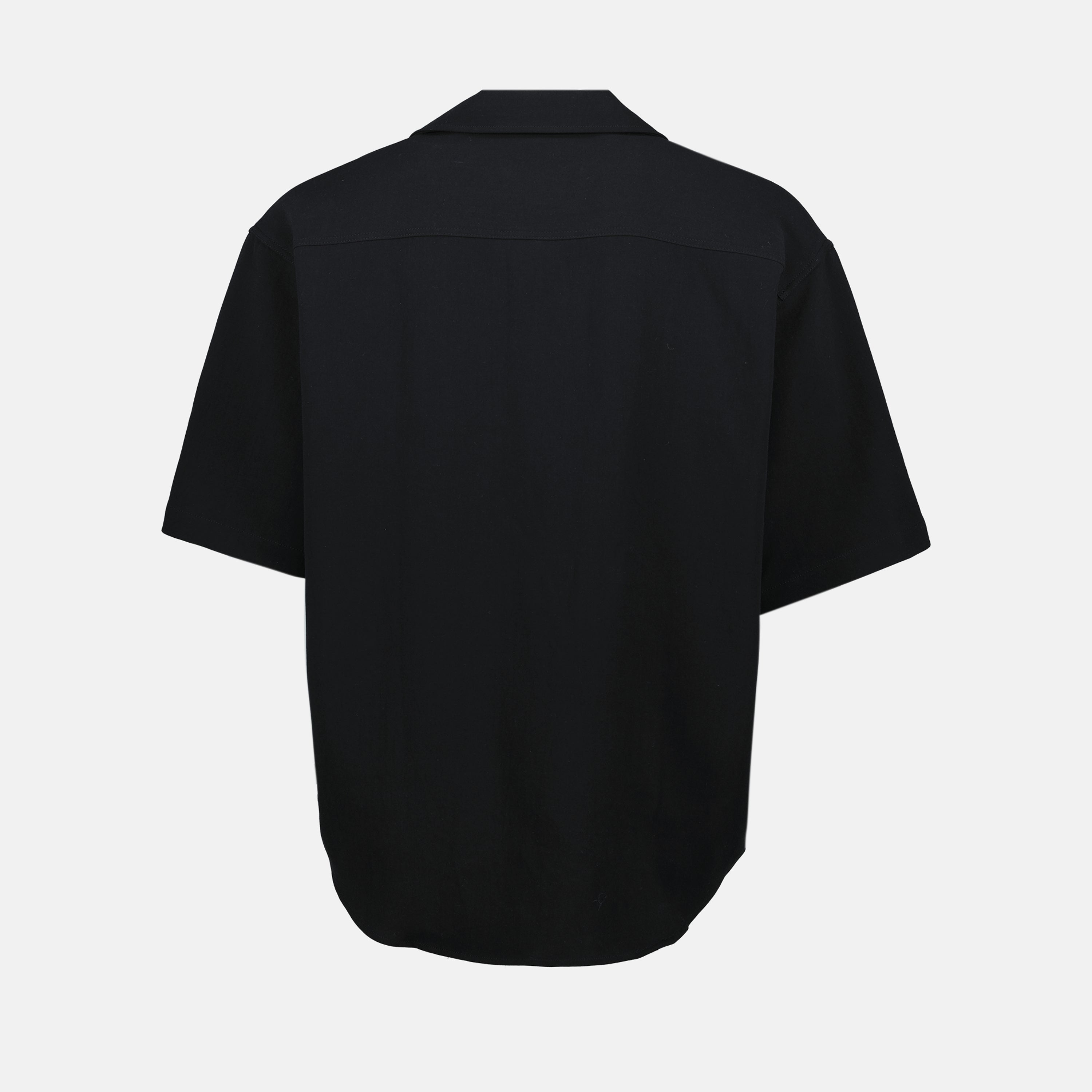 oversized shirt, Ami Paris shirt, black shirt, contemporary fashion, cotton shirt