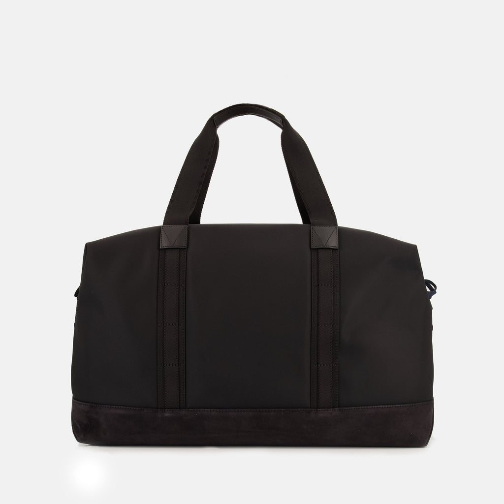 Moncler Tech Duffle Bag, Travel Bag, Technical Fabric Accessory, Leather Duffle, Stylish Travel Accessories