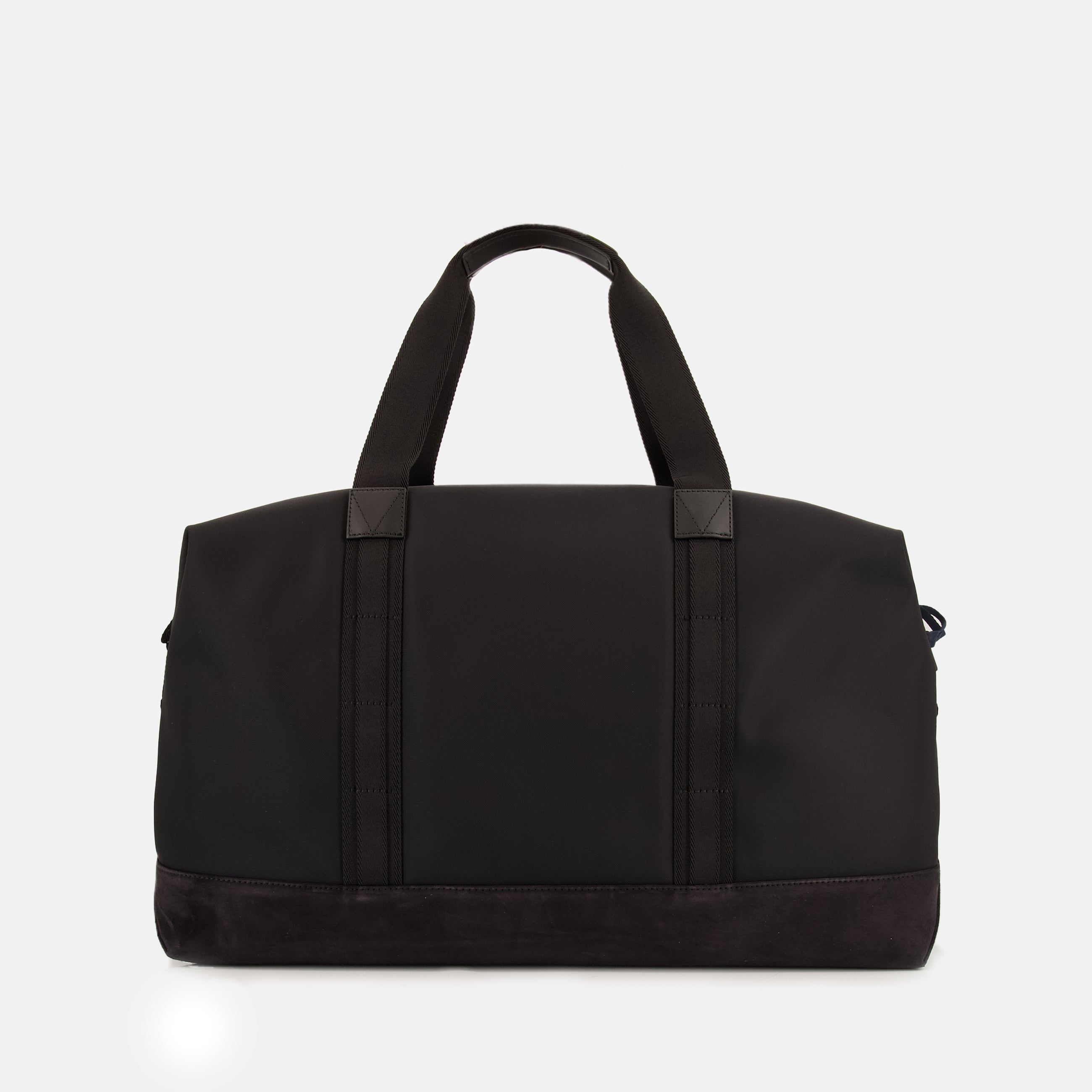 Moncler Tech Duffle Bag, Travel Bag, Technical Fabric Accessory, Leather Duffle, Stylish Travel Accessories