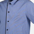 blue striped shirt, cotton shirt, Sacai shirt, classic collar shirt, Spring-Summer collection