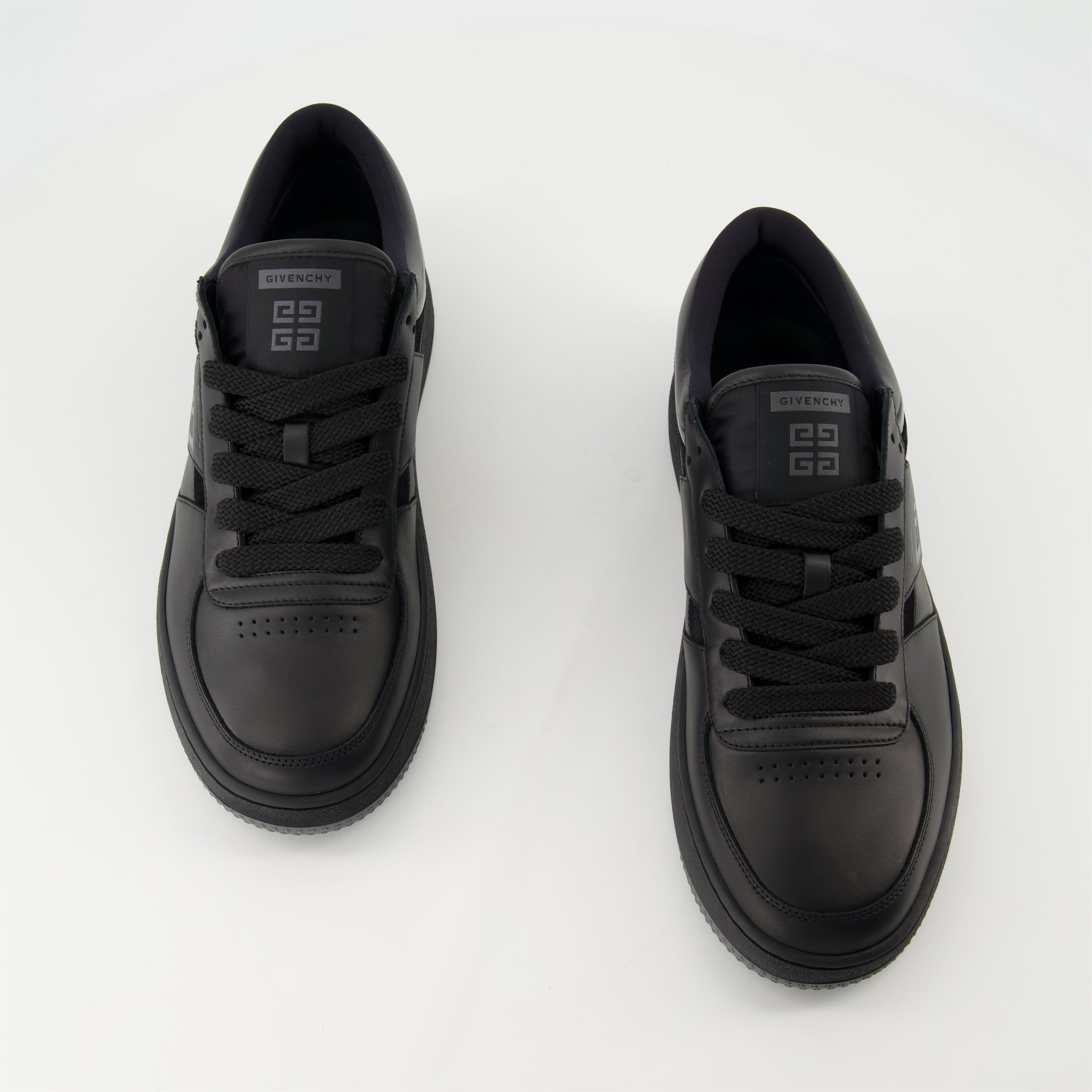 Image of G Move Sneakers in Black by Givenchy for Men - Season Spring-Summer 2025 - Top View Pair