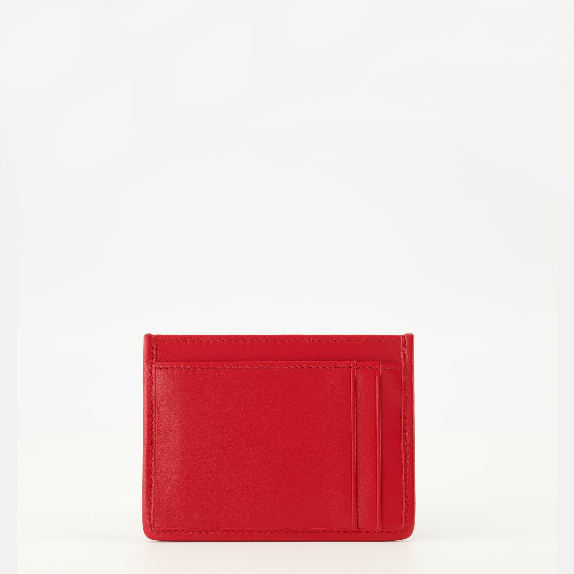 quilted leather card holder, Miu Miu accessories, red leather wallet, spring summer 2026, luxury leather goods