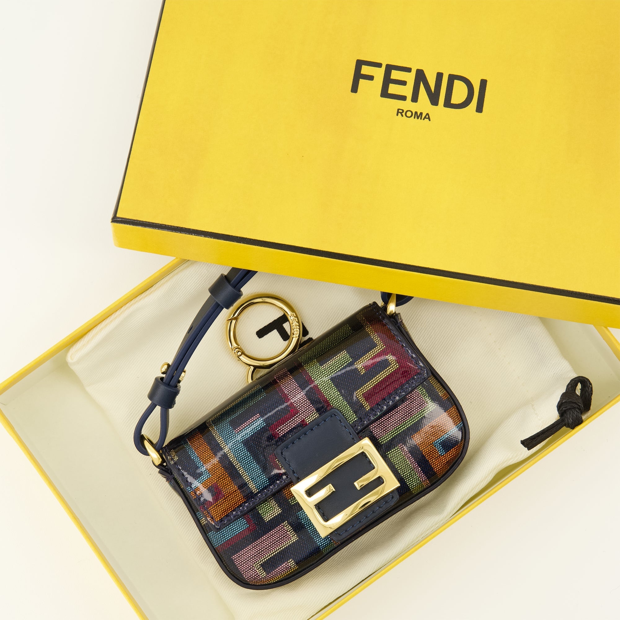 Image of Nano Multicolore Baguette Bag by Fendi for Women - Season Spring-Summer 2026 - Detail View 1