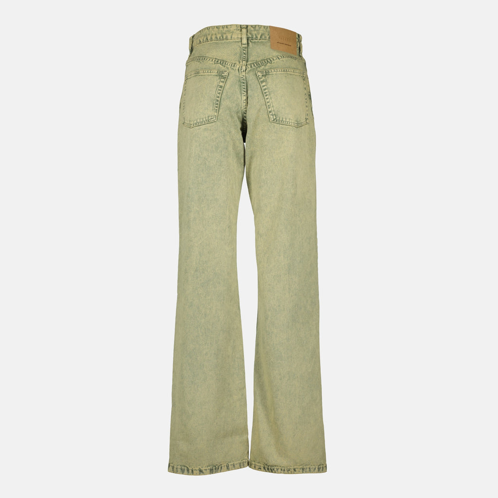 Kaki Weite Beinform Jeans