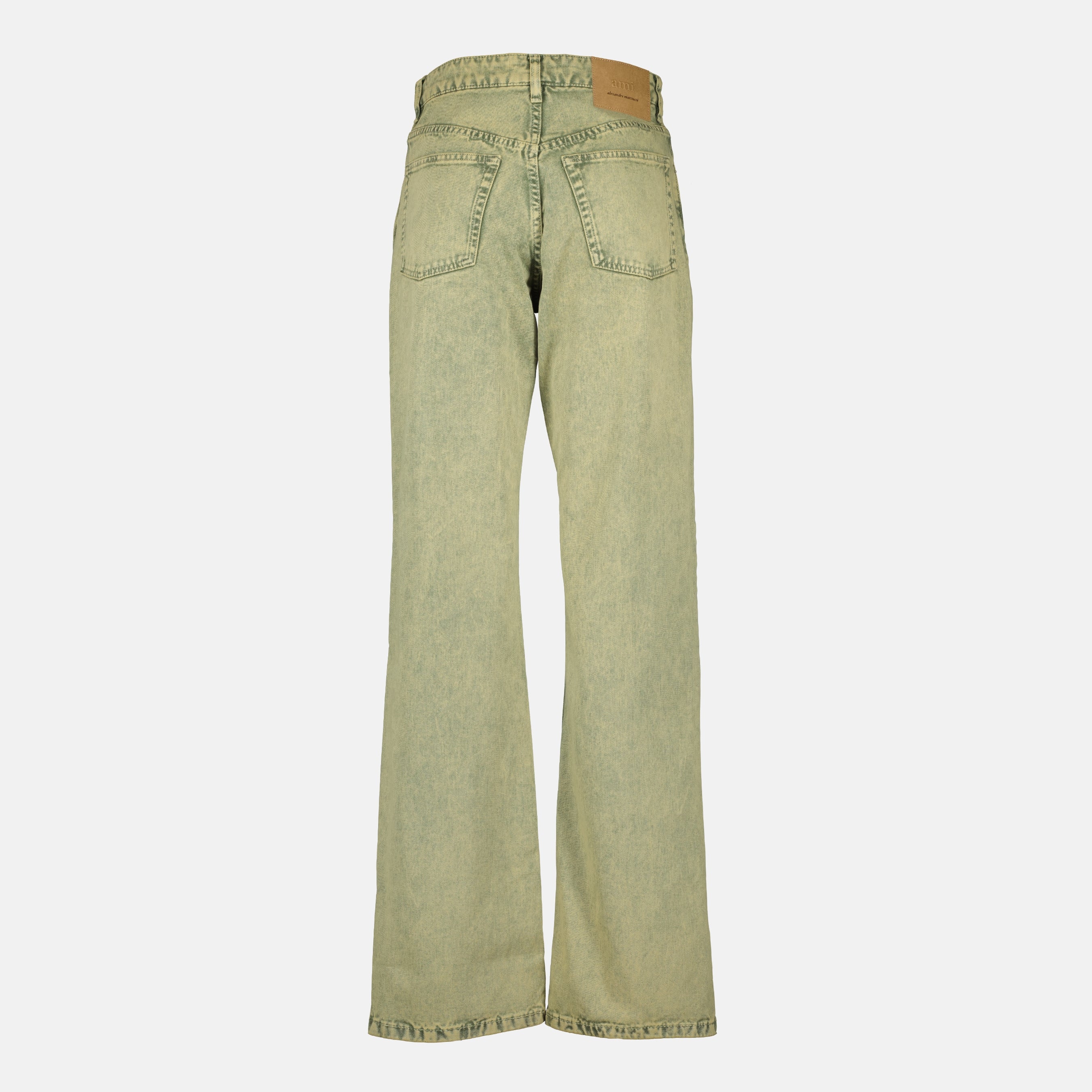 Kaki Weite Beinform Jeans