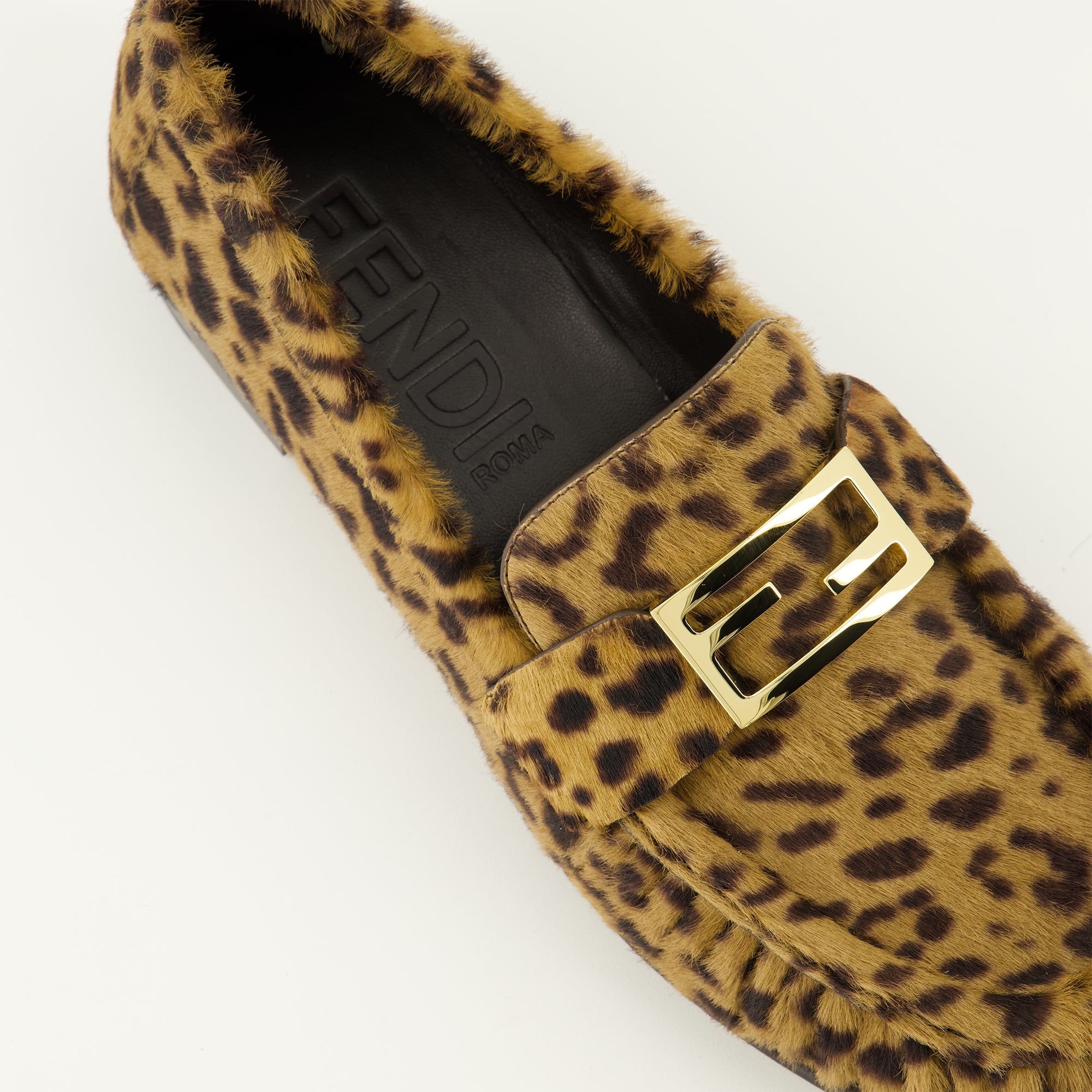 Fendi loafers, leopard print shoes, women's fashion footwear, luxury loafers, autumn-winter collection