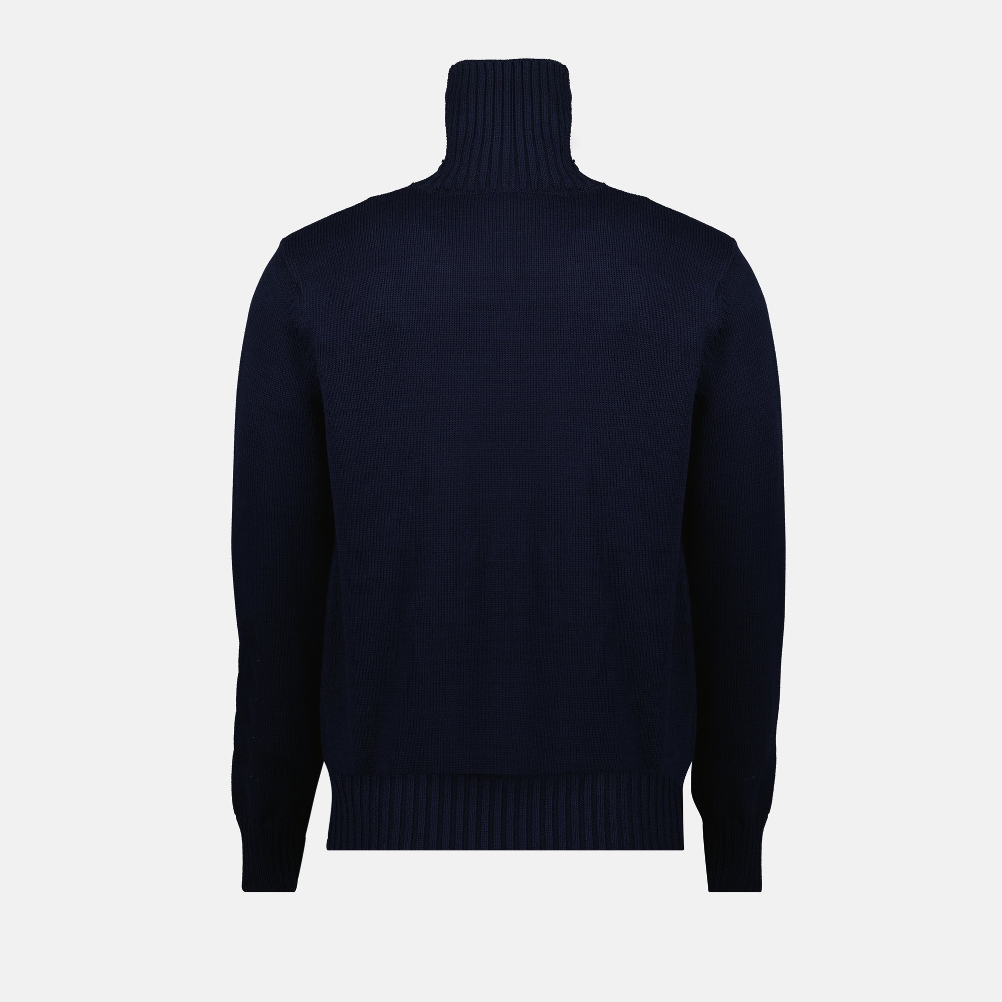 navy blue sweater, Givenchy turtleneck, cotton sweater, embroidered logo, men's fashion