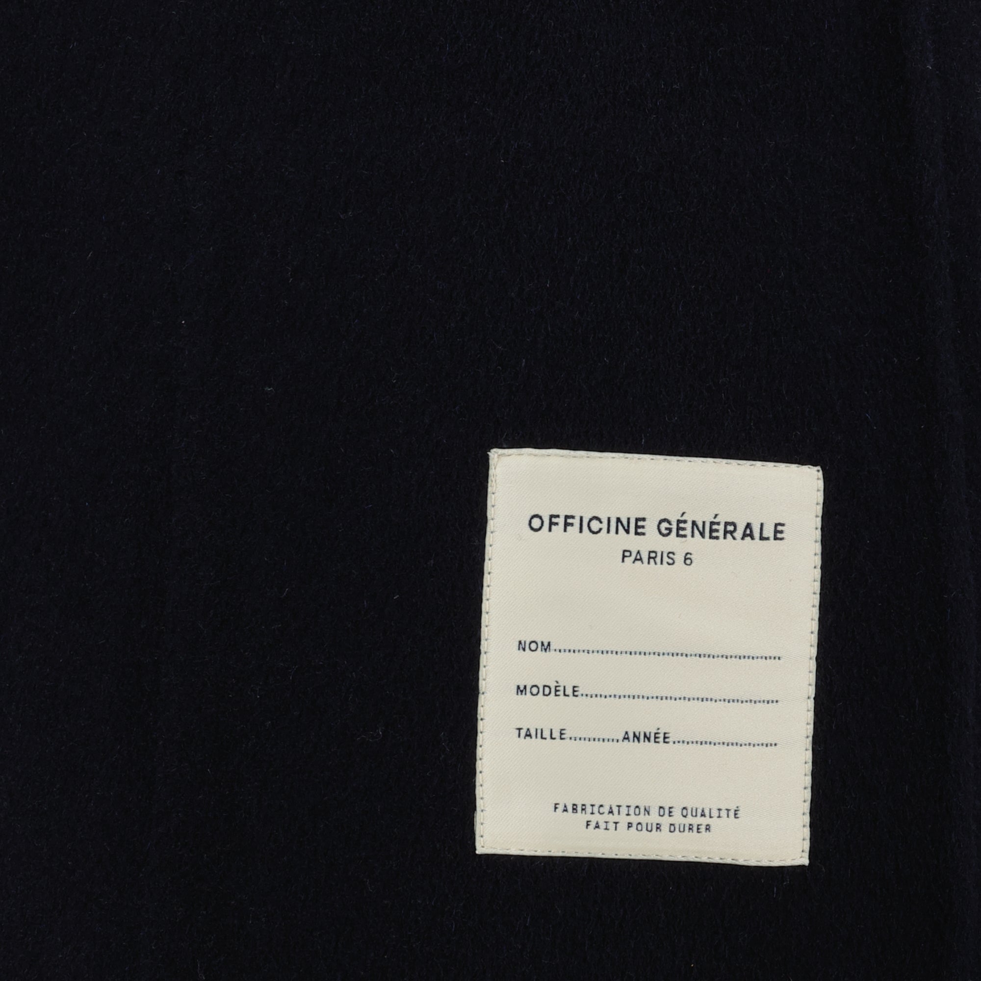 blue wool jacket, Cyril jacket, Officine Générale, autumn winter collection, men's outerwear