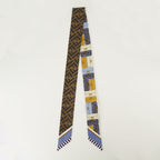 Image of Multicolor Silk Headband by Fendi for Women - Season Spring-Summer 2026 - Front View