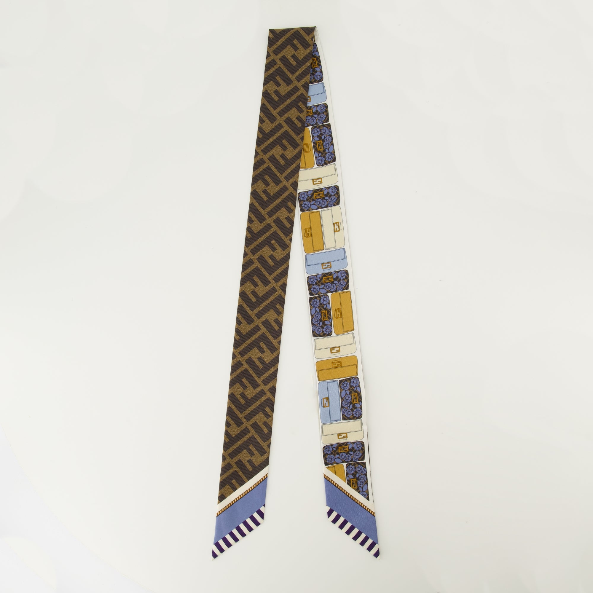 Image of Multicolor Silk Headband by Fendi for Women - Season Spring-Summer 2026 - Front View