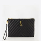 Bild der Cassandre Schwarze Tasche von Saint Laurent für Frauen - Saison Frühling-Sommer 2026 - Vorderansicht