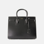 Image of Sac de Jour Small Noir by Saint Laurent for Women - Season Spring-Summer 2025 - Front View
