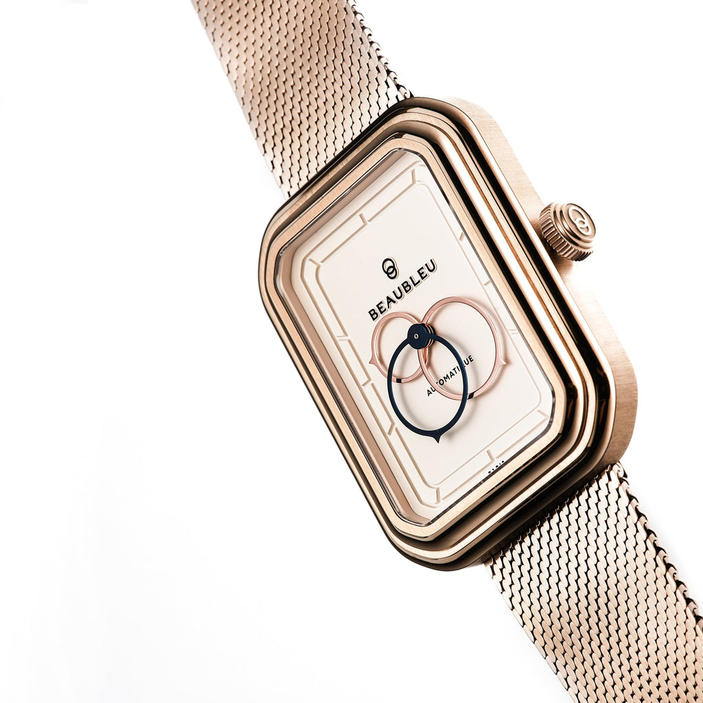 Montre Ecce Figura Lys Bracelet Acier Or Rose
