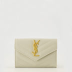 Image du portefeuille Cassandre de Saint Laurent pour femmes - Saison Printemps-été 2026 - Vue de face