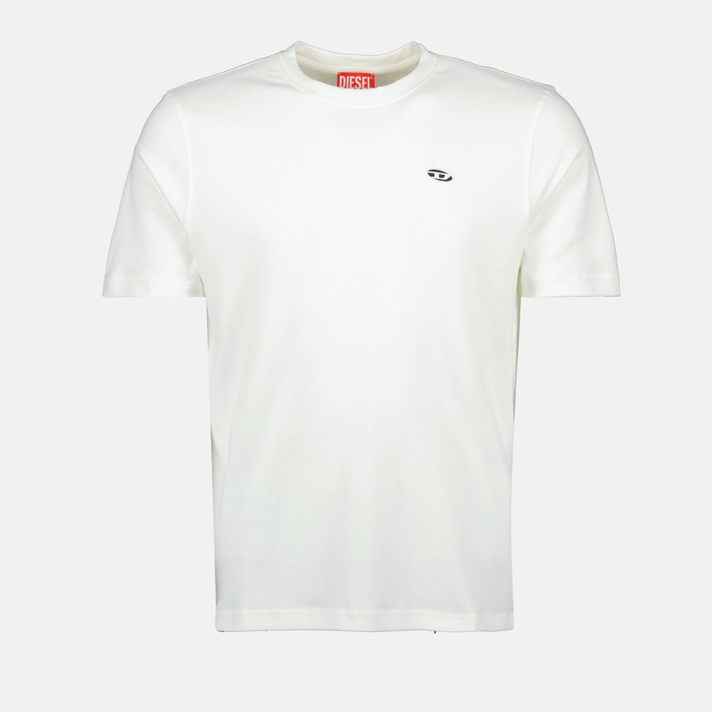 Imagen de la camiseta de algodón T-Adjust de Diesel para hombres - Temporada Primavera-Verano 2025 - Vista frontal