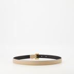 Image of Cassandre Leather Belt by Saint Laurent for Women - Season Autumn-Winter 2024 - Back View
