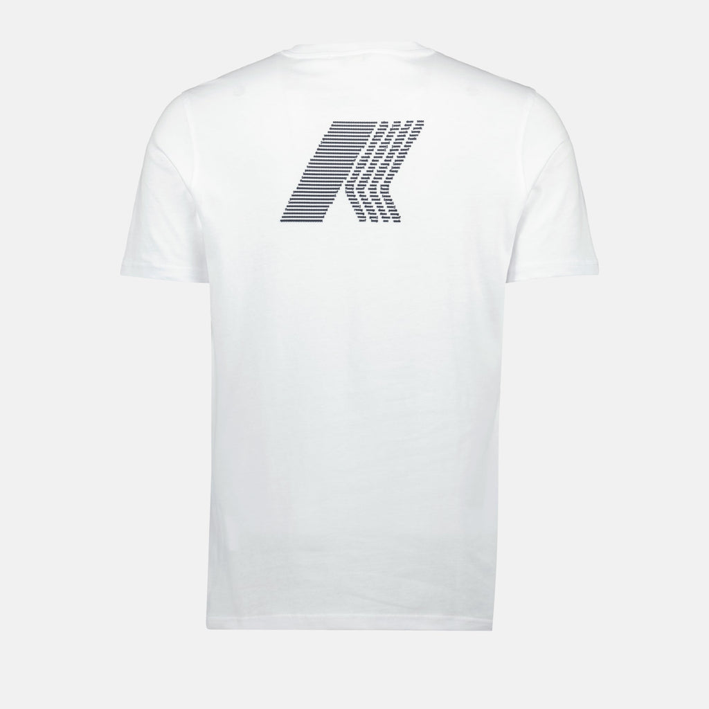 K-Way T-shirt, white cotton T-shirt, Odom design, casualwear, Spring-Summer collection
