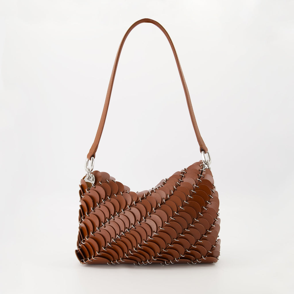 brown leather bag, Paco bag, luxury accessory, chic handbag, designer bag