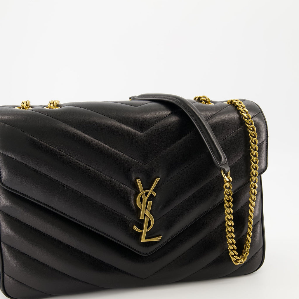 Image of Le Sac Loulou Large by Saint Laurent for Women - Season Spring-Summer 2025 - Detail View 1