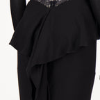 Endrey lace dress, Christopher Esber, black lace dress, open back dress, Autumn-Winter 2025