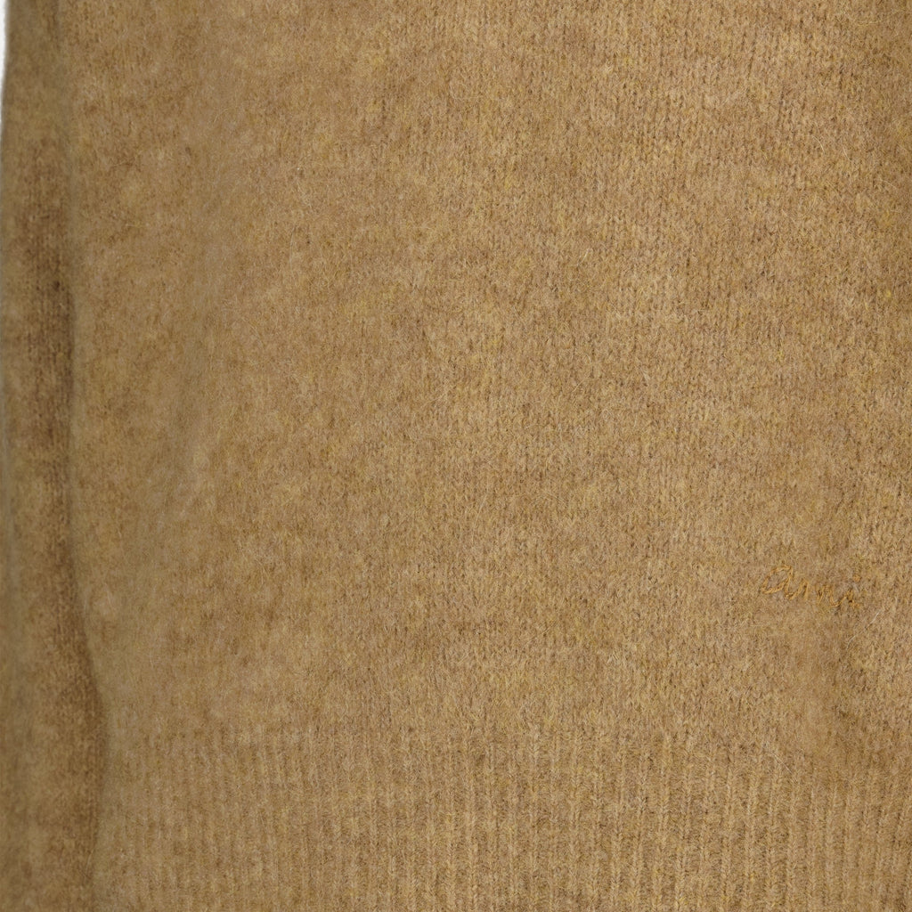 brown wool polo, AMI PARIS, men's clothing, luxury ready-to-wear, Autumn-Winter collection