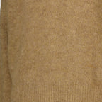 Image of Brown Wool Polo by Ami PARIS for Men - Season Autumn-Winter 2025 - Product detail view 2