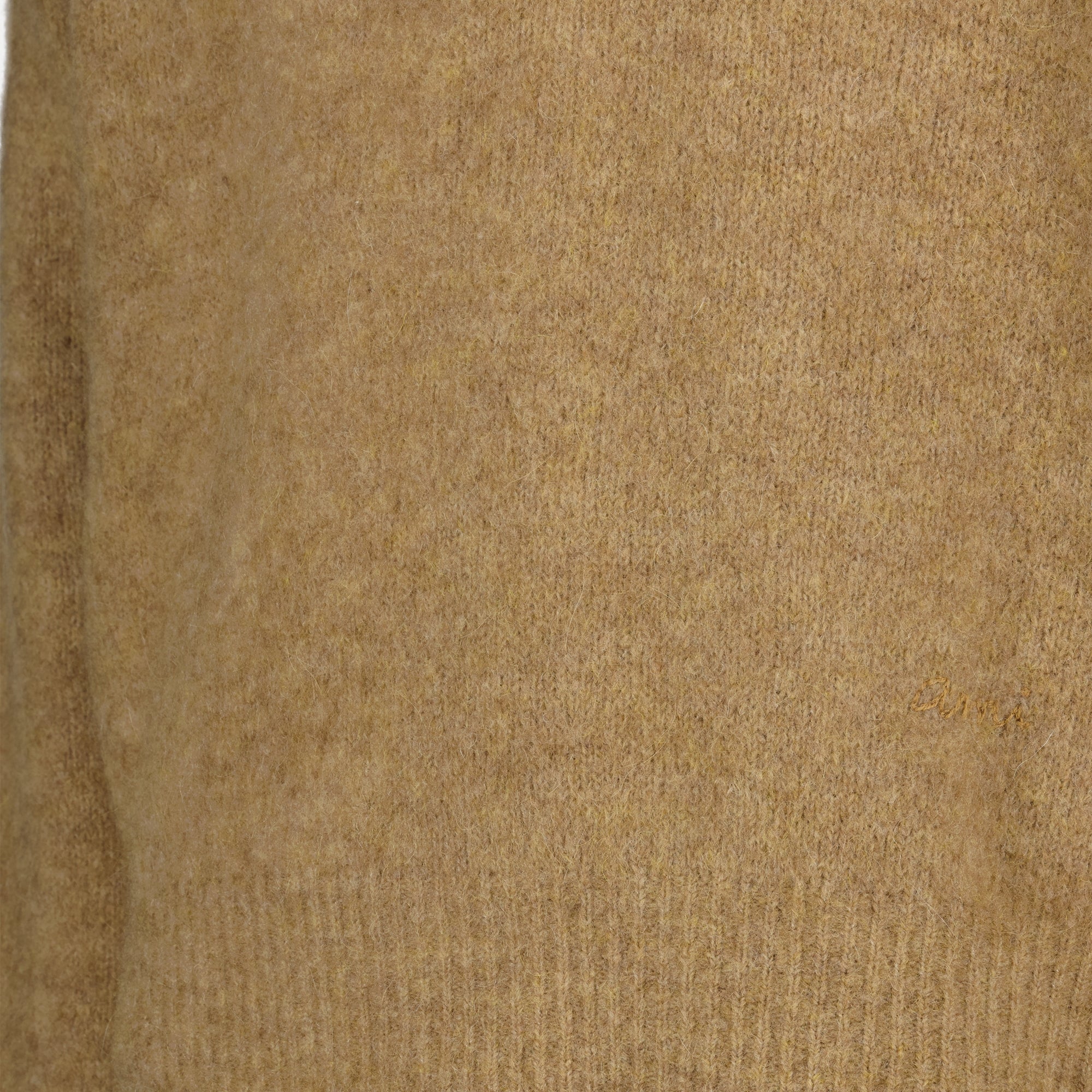 brown wool polo, AMI PARIS, men's clothing, luxury ready-to-wear, Autumn-Winter collection