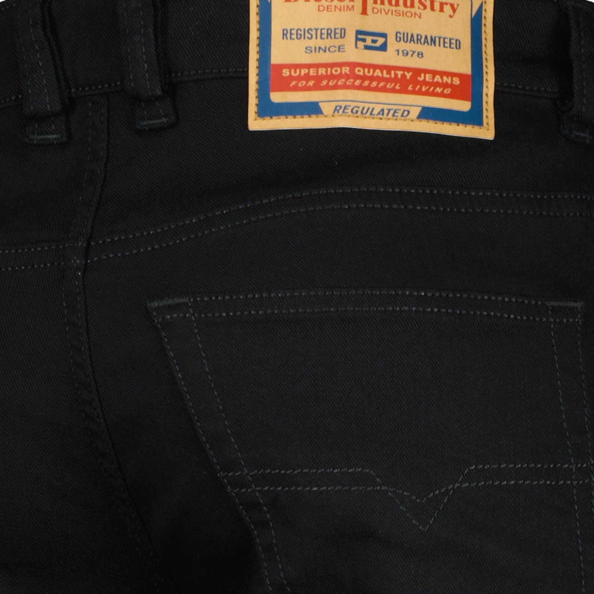 Jean D-Vyl 1993, Diesel jeans, five-pocket design, black denim pants, cotton-elastane trousers