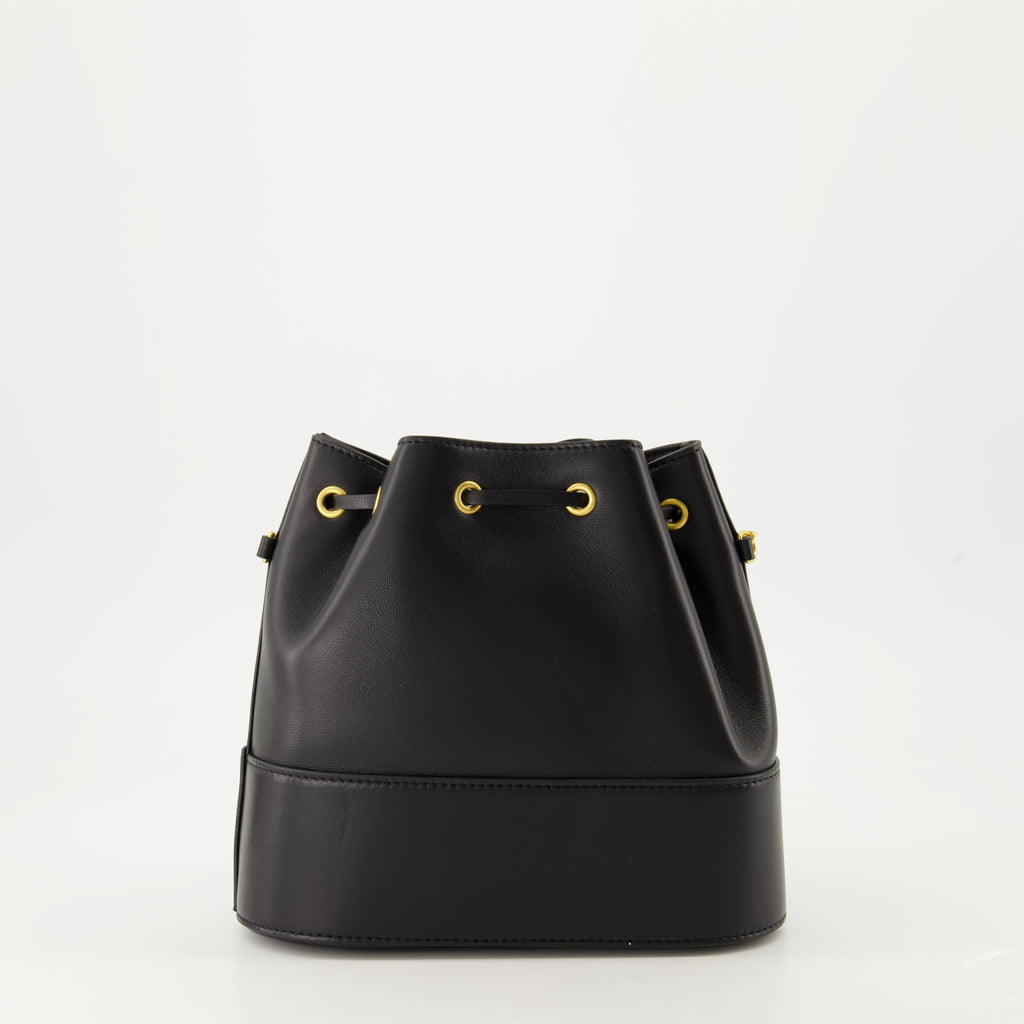 Mini Borsa a Secchiello in Pelle Nappa Nera - Valentino