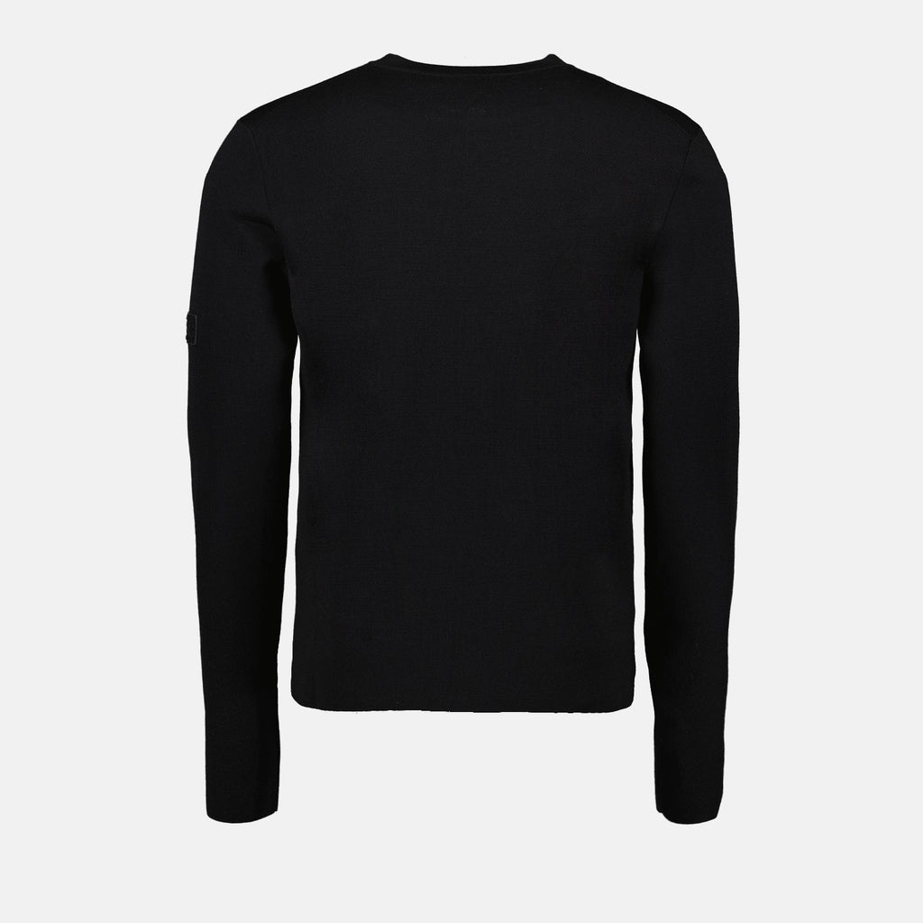 Dior sweater, luxury knitwear, black wool sweater, Icons collection, Autumn-Winter 2024