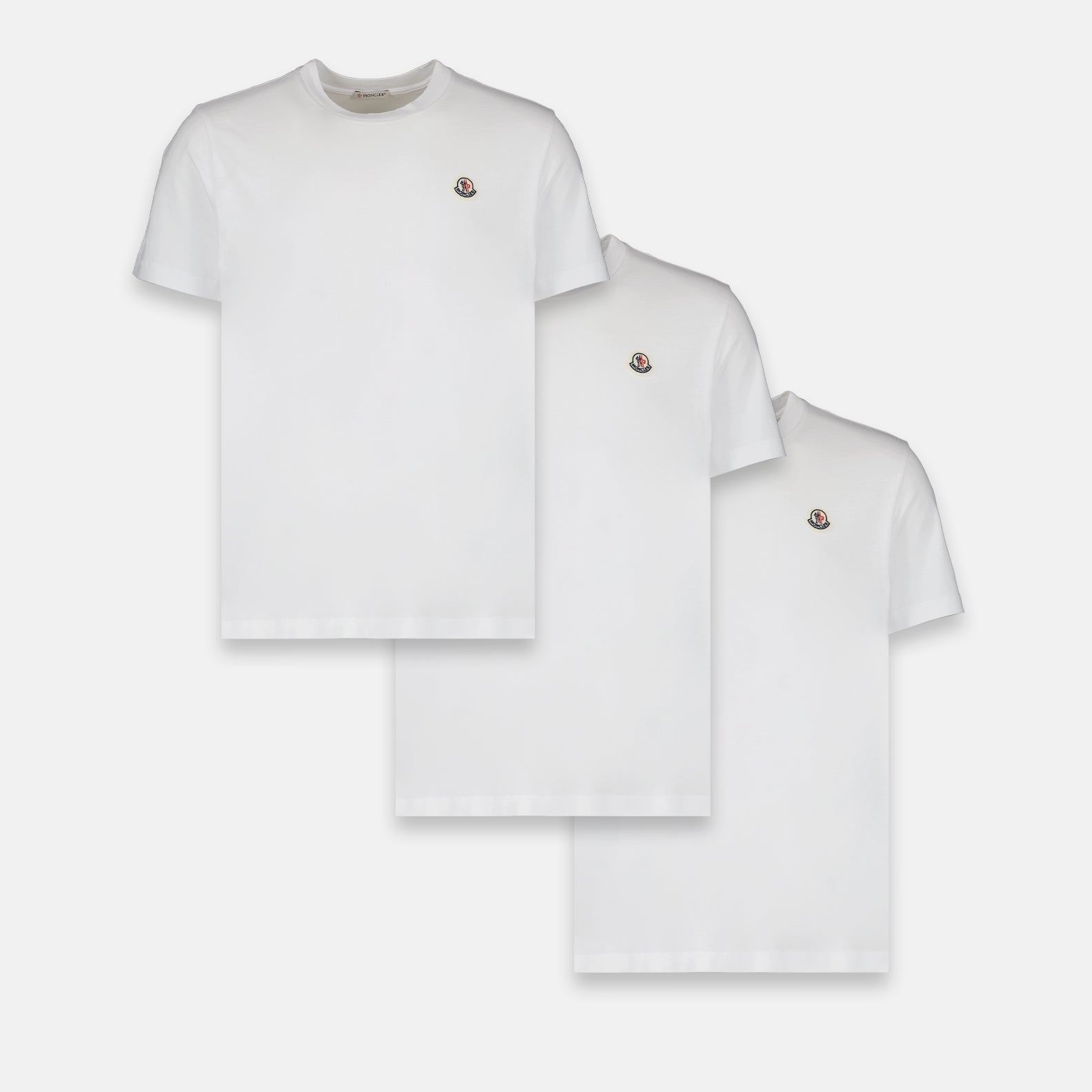 Moncler t-shirts, logo t-shirt set, cotton t-shirts, casual wear, summer t-shirts