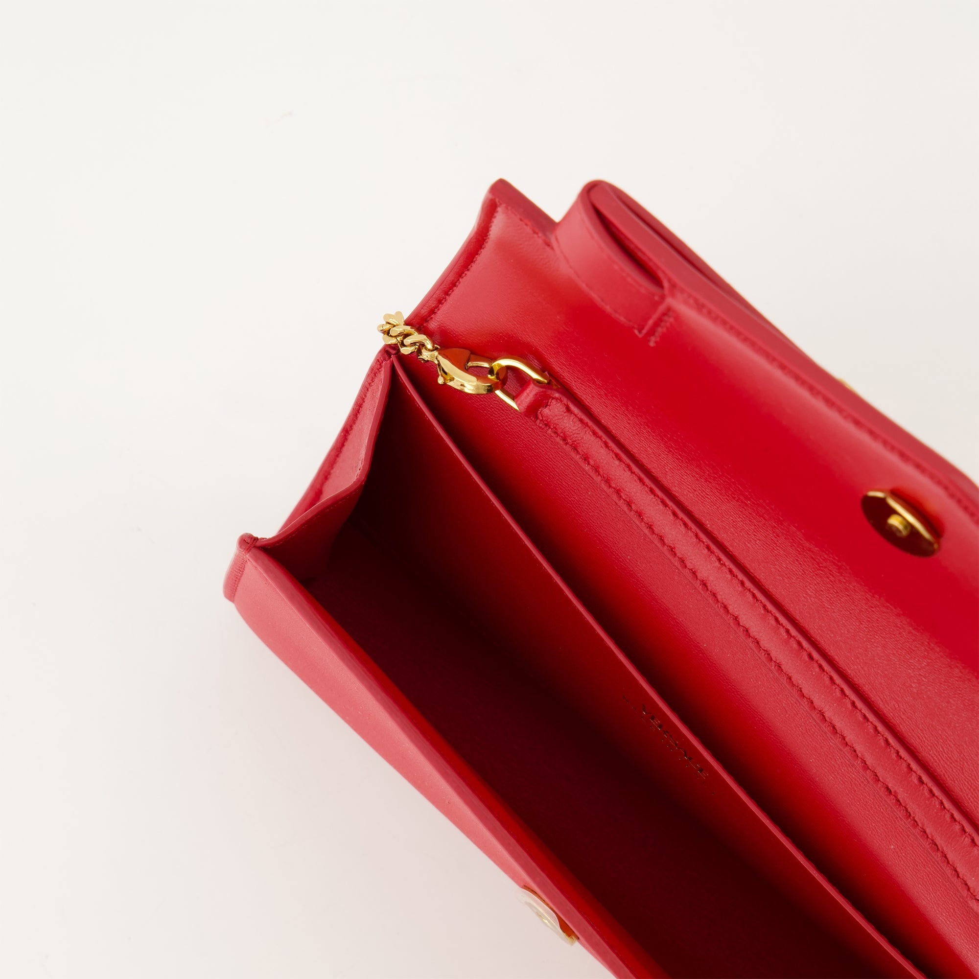 Medusa '95, Leather Pochette, Red Handbag, Versatile Accessory, Luxury Fashion