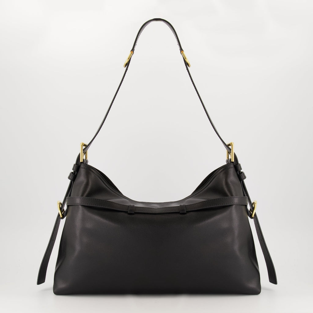 Image of Le Sac Voyou Medium Noir by Givenchy for Women - Season Autumn-Winter 2025 - Back View