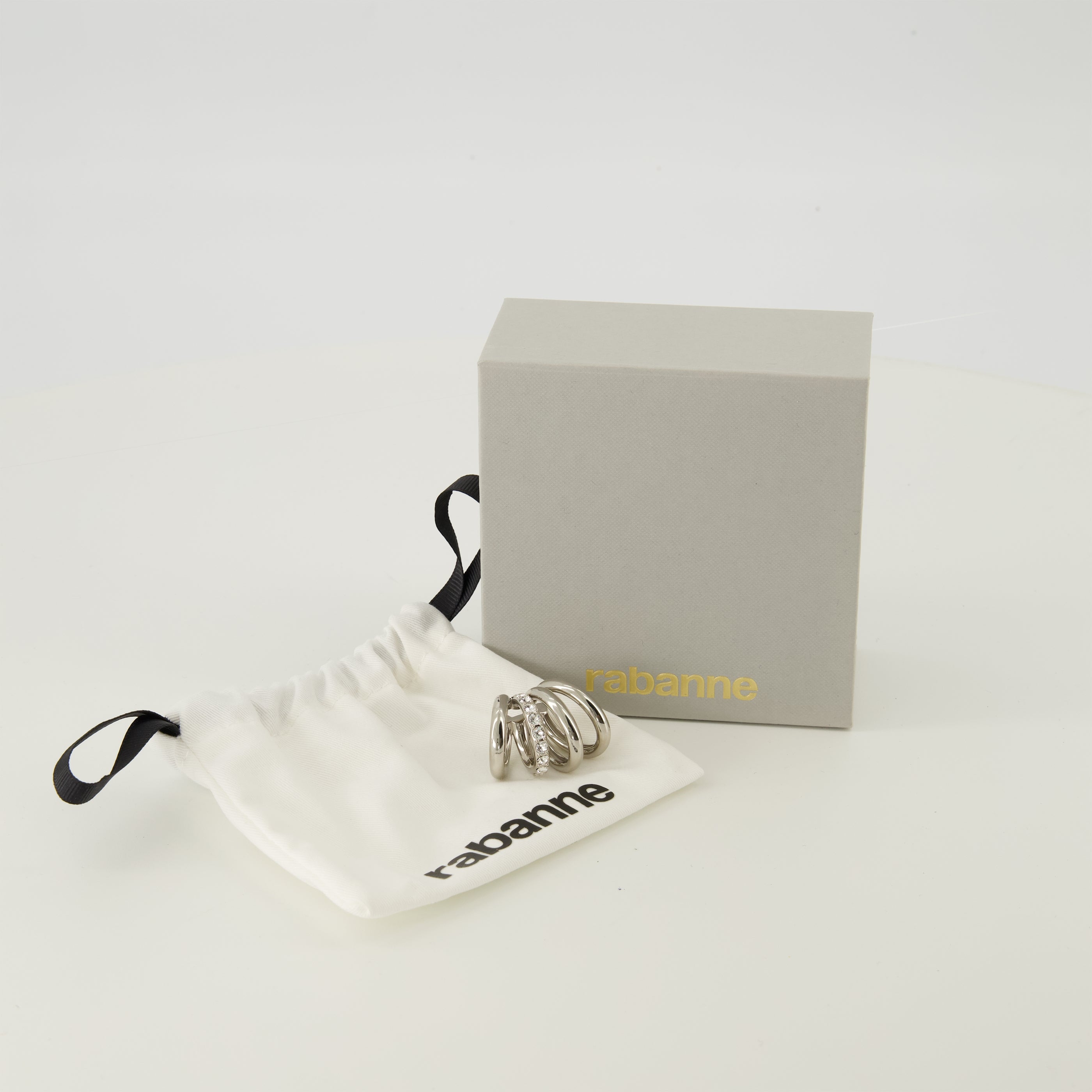 Punk Ohrringe mit Kristallen