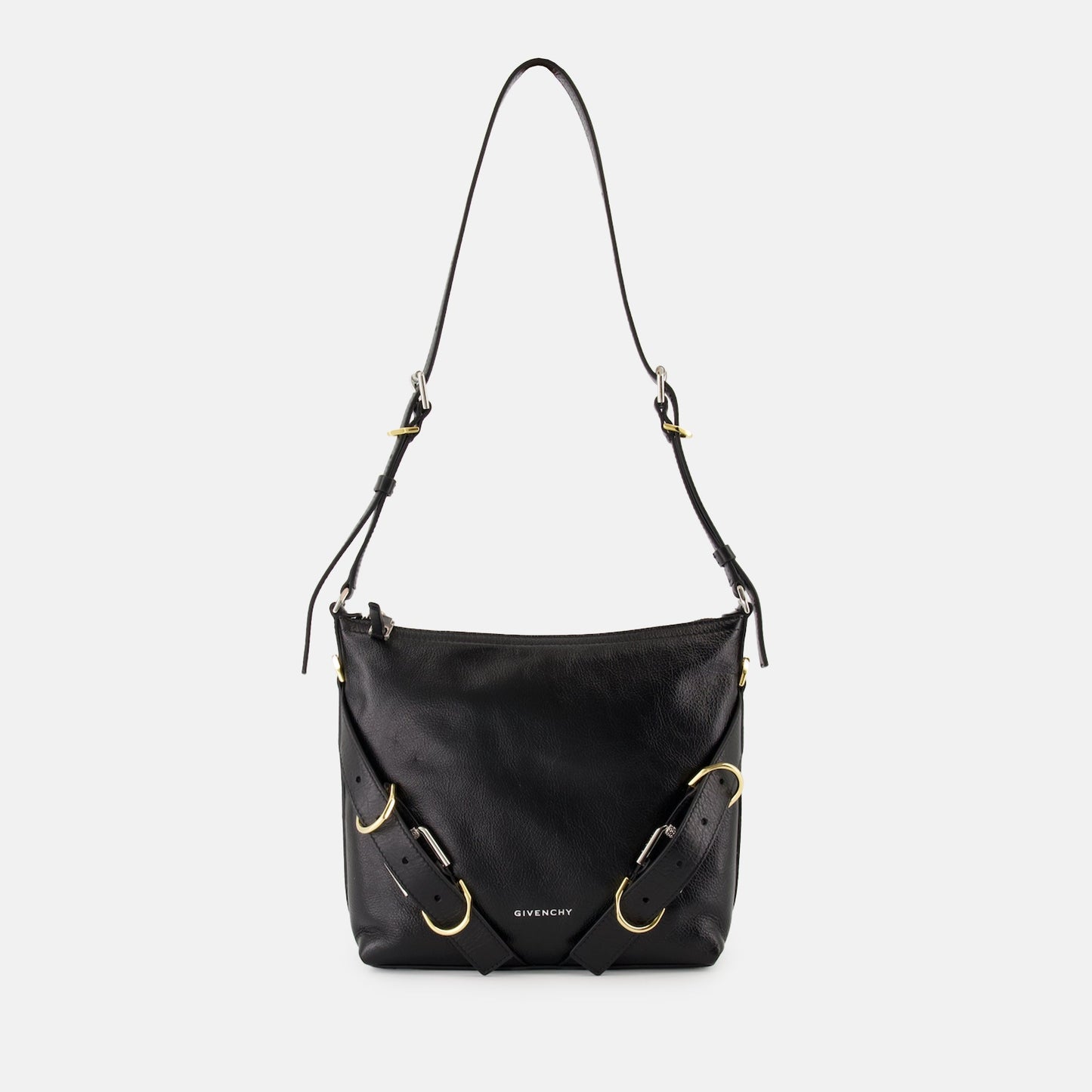   luxury shoulder bag, leather bag, Givenchy bag, black shoulder bag, adjustable strap bag