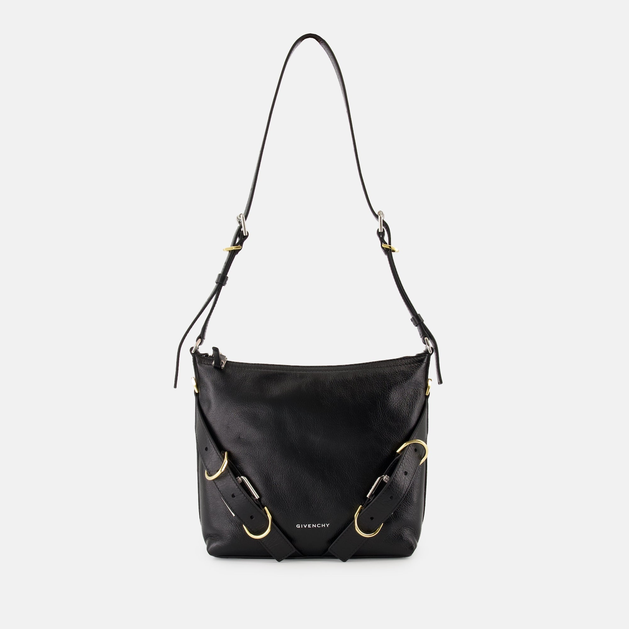   luxury shoulder bag, leather bag, Givenchy bag, black shoulder bag, adjustable strap bag
