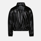 vinyl jacket, Courrèges tracksuit, black tracksuit jacket, modern jacket, men's fashion