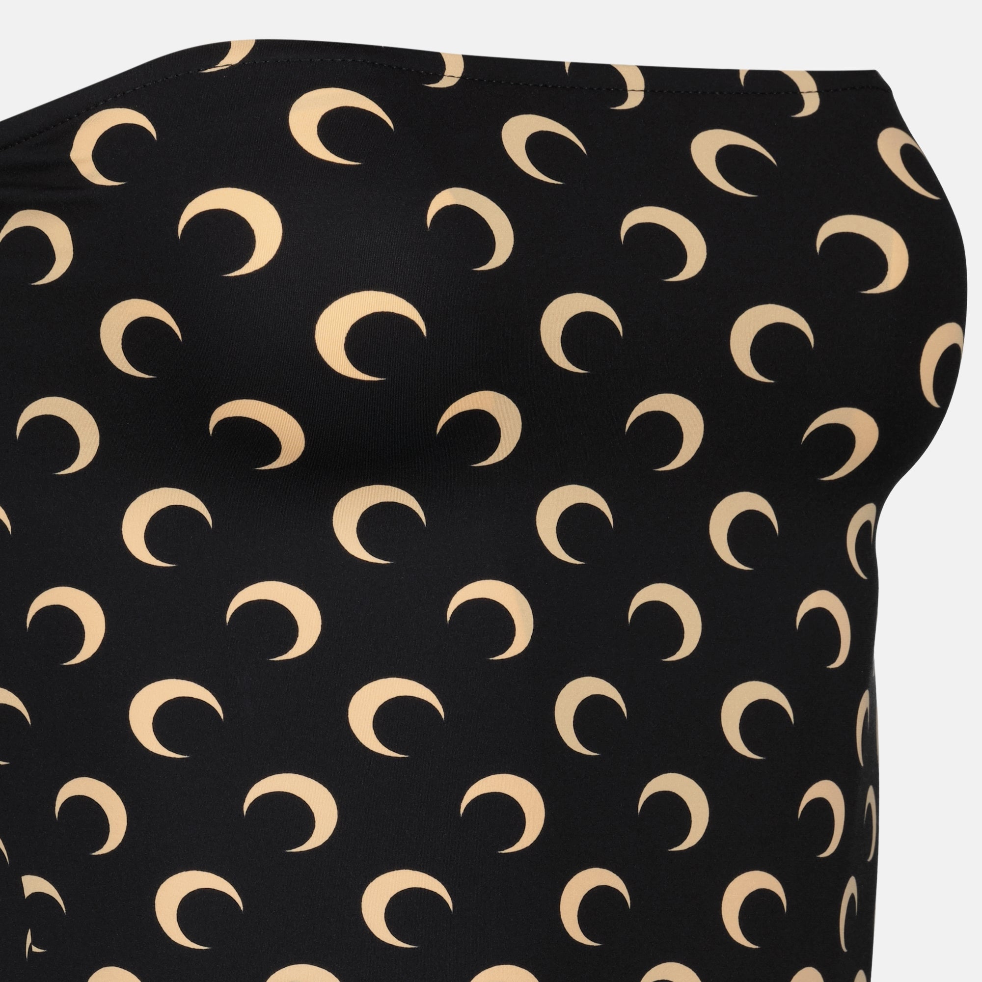 Moon Jersey Bandeau Top, Marine Serre, sleeveless top, polyamide elastane, fashion top