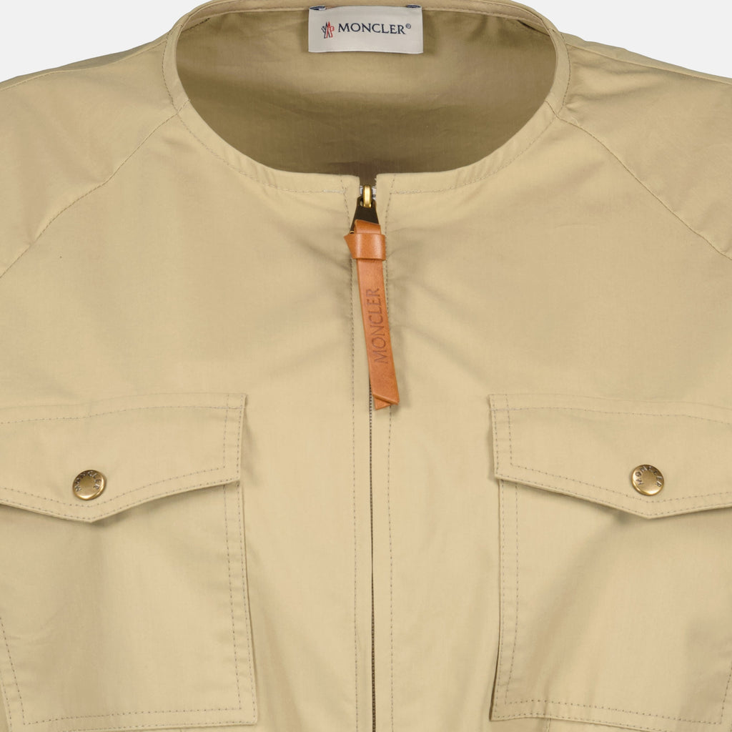 Robe en Popeline Beige