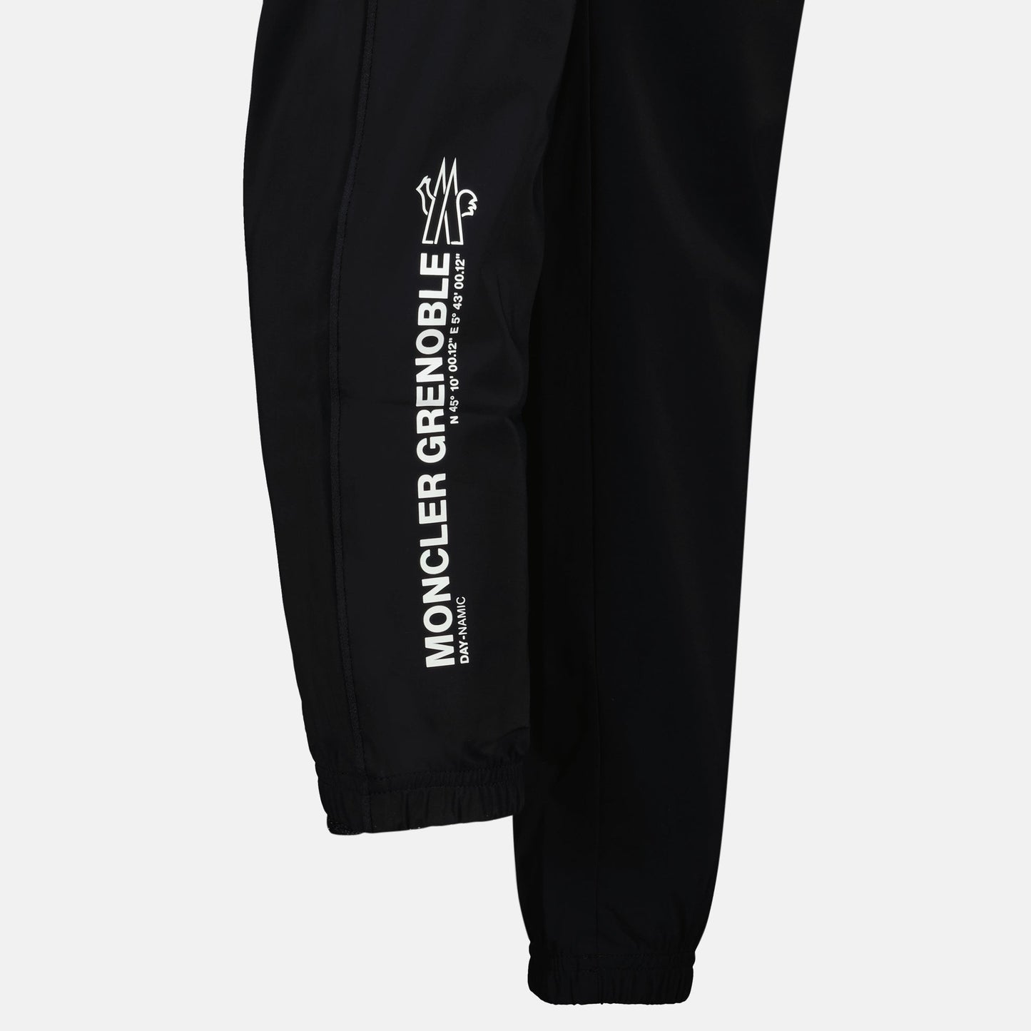 Moncler Grenoble, black nylon pants, luxury jogging pants, Autumn-Winter 2024, high-end activewear