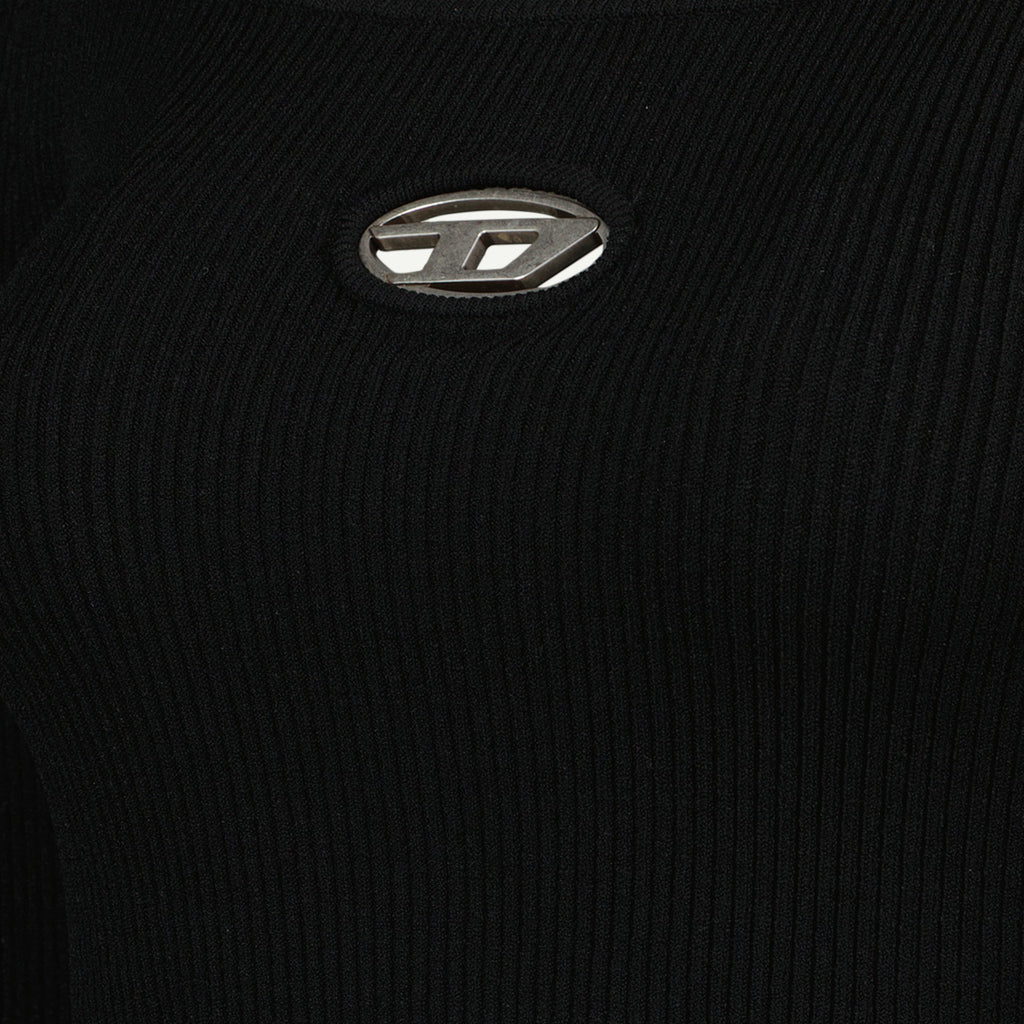 ribbed knit top, Diesel, M-Vera-Ls, cropped top, women's fashion