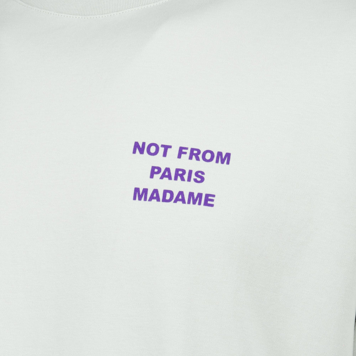 T-shirt gris à imprimé slogan