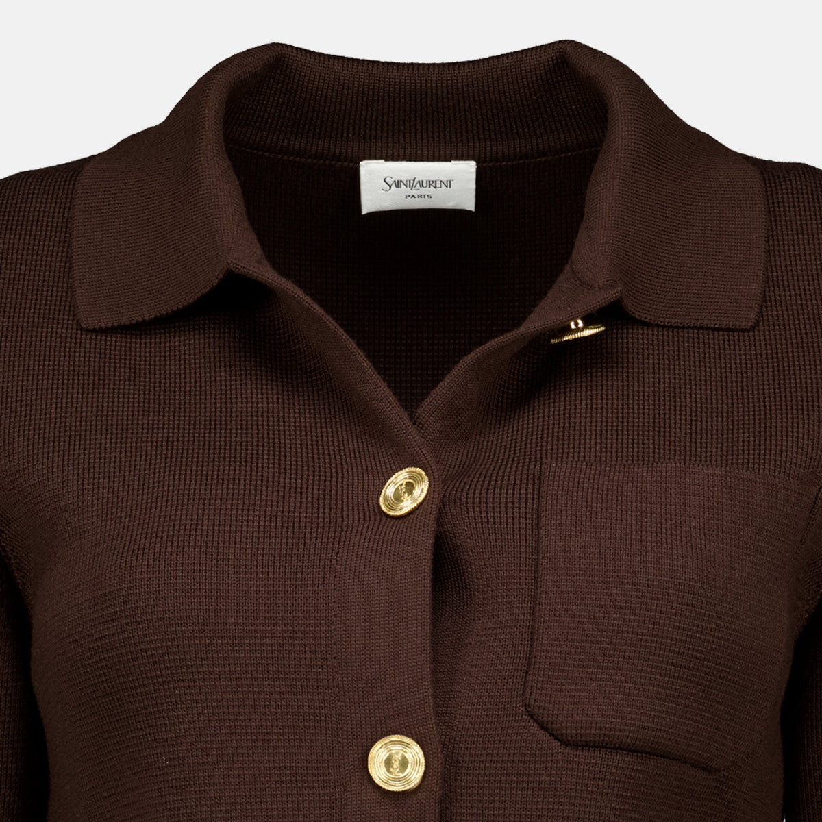 Brown Wool Cardigan