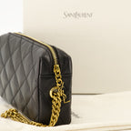 Image of Cassandre Black Jewel Pouch by Saint Laurent for Women - Season Spring-Summer 2026 - Detail View 1