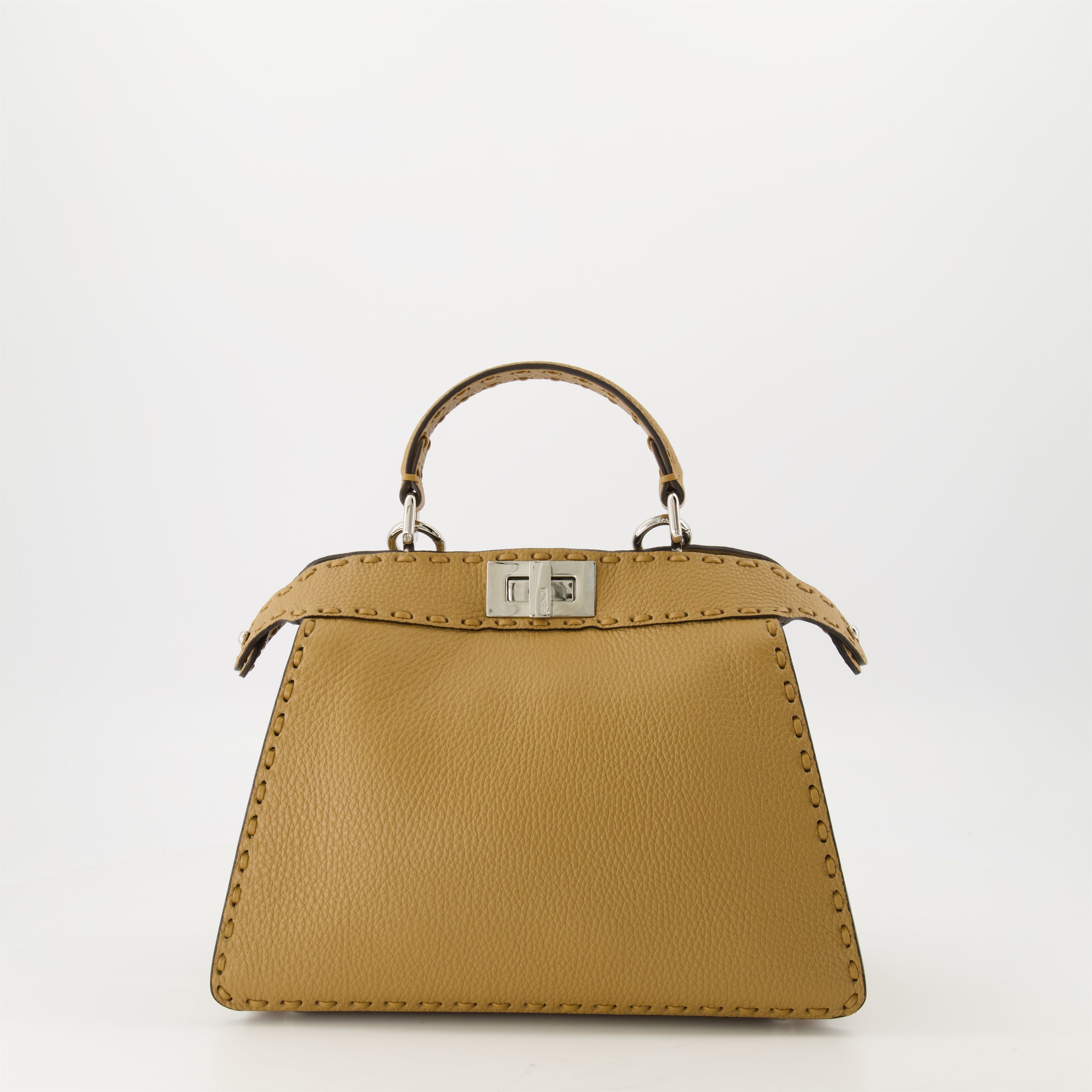 Fendi Peekaboo IseeU, designer handbag, calf leather bag, luxury accessories, elegant bag