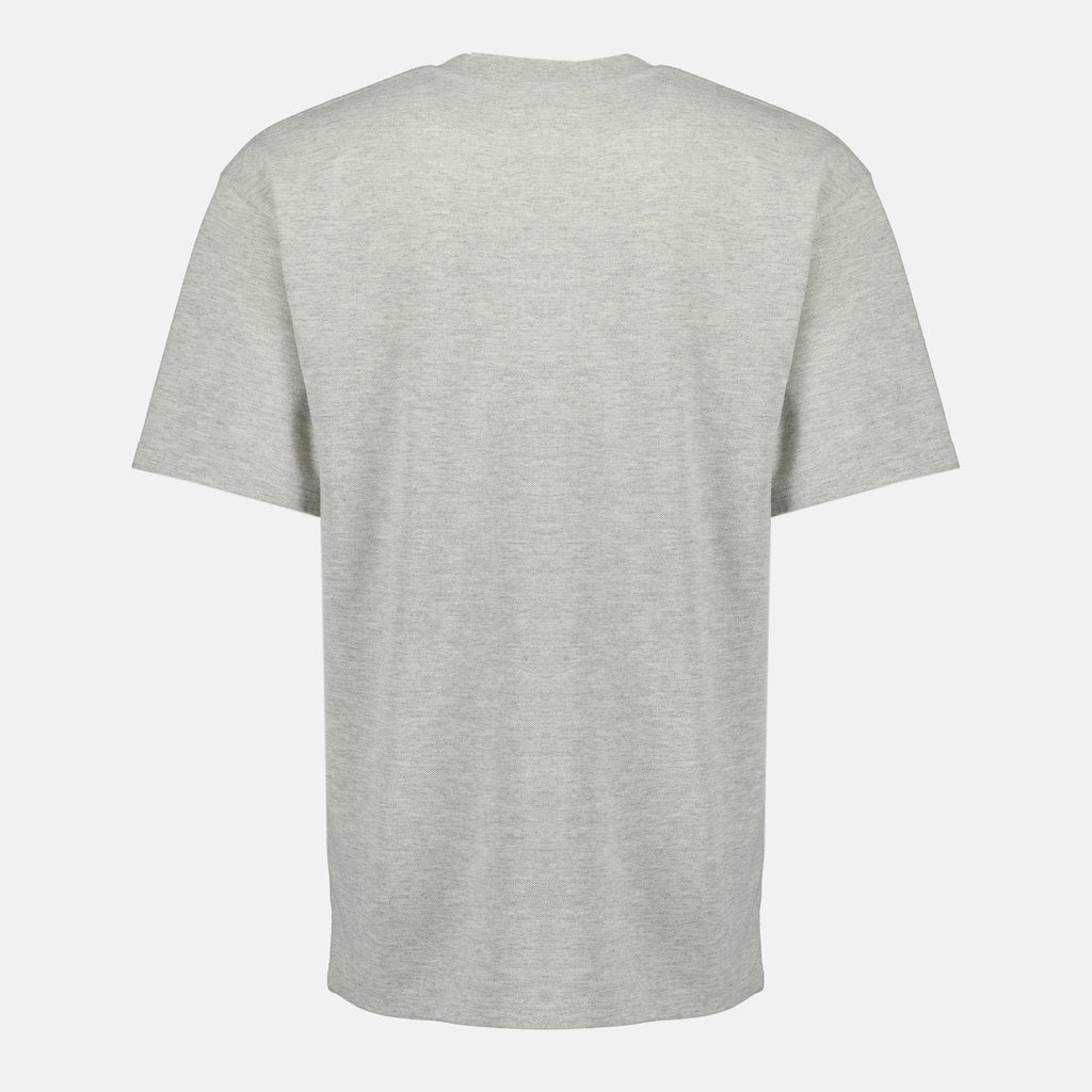 Image of YSL Grey T-Shirt by Saint Laurent for Men - Season Spring-Summer 2026 - Back View